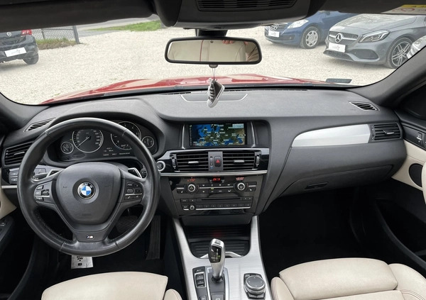 BMW X4 cena 99900 przebieg: 148271, rok produkcji 2015 z Nowy Dwór Mazowiecki małe 254